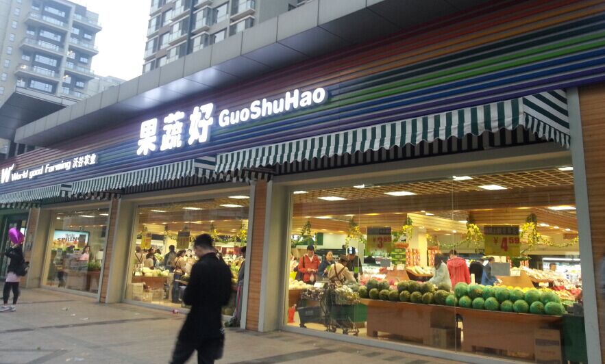 公司生鲜团队参观北京果蔬好超市